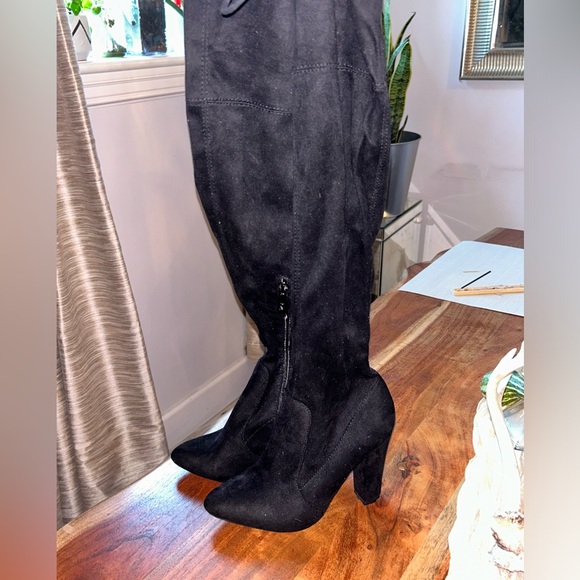 Over the Knee Suede Boots - Picture 2 of 3